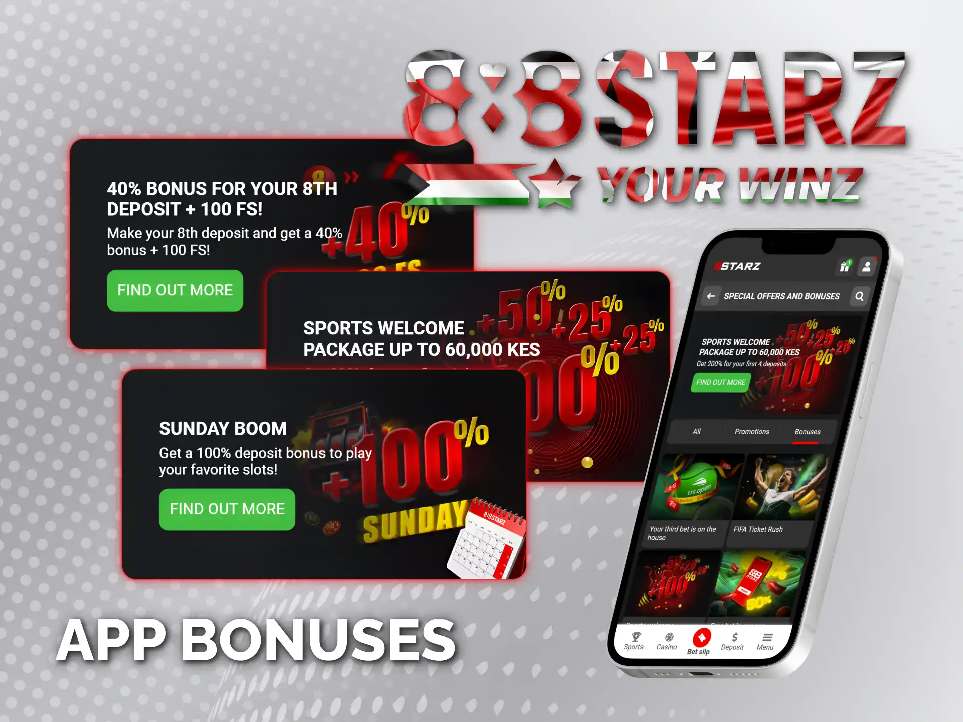 Discover exclusive bonuses in 888starz Kenya official app.