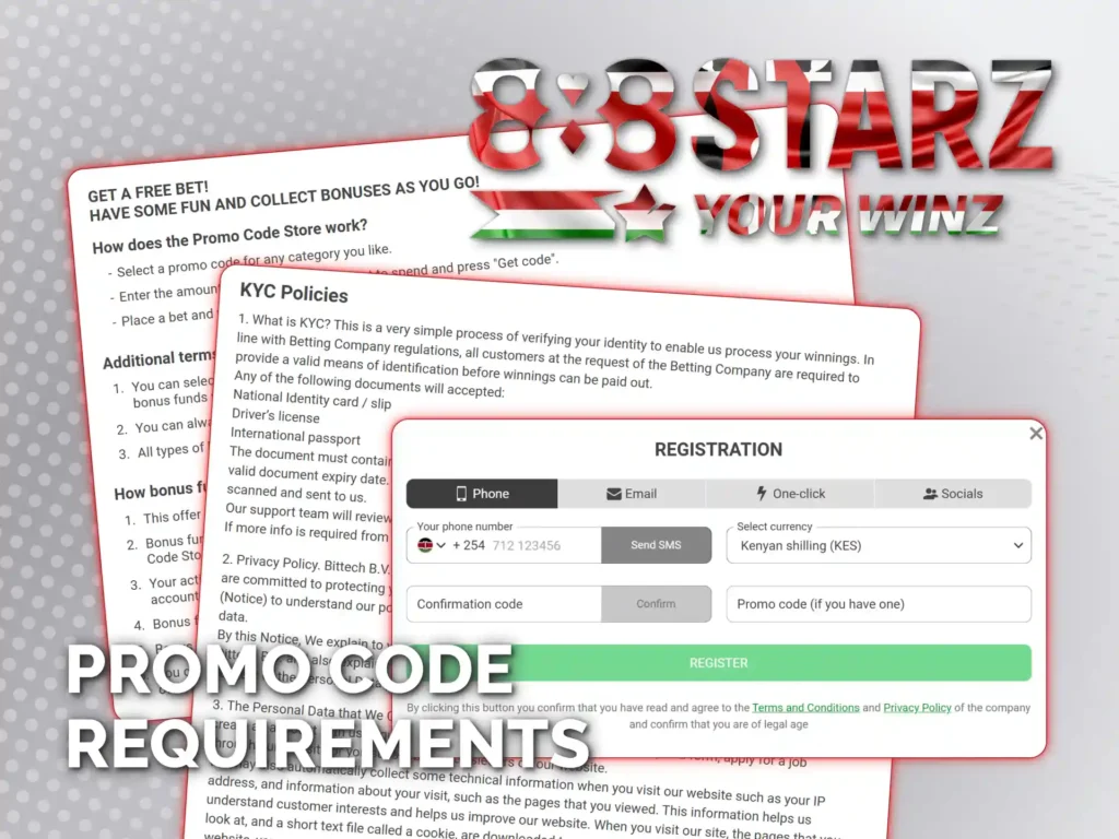 Follow promo code requirements on 888starz website to get rewards.